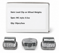 MC Clip-on Wheel Weights 0.50 Oz (50/Box)