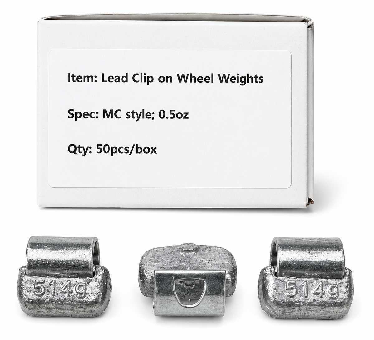 MC Clip-on Wheel Weights 0.50 Oz (50/Box)