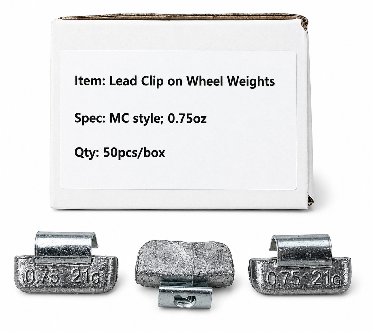 MC Clip-on Wheel Weights 0.75 Oz (50/Box)