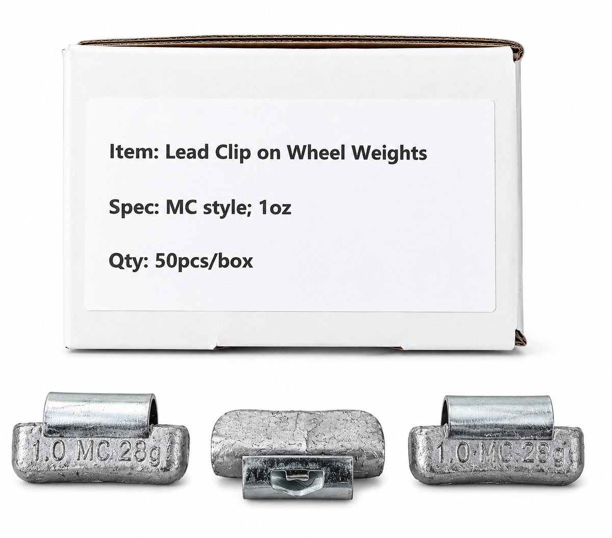 MC Clip-on Wheel Weights 1.00 Oz (50/Box)