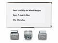 Pb Clip-on Wheel Weights 0.25 Oz (50/Box)