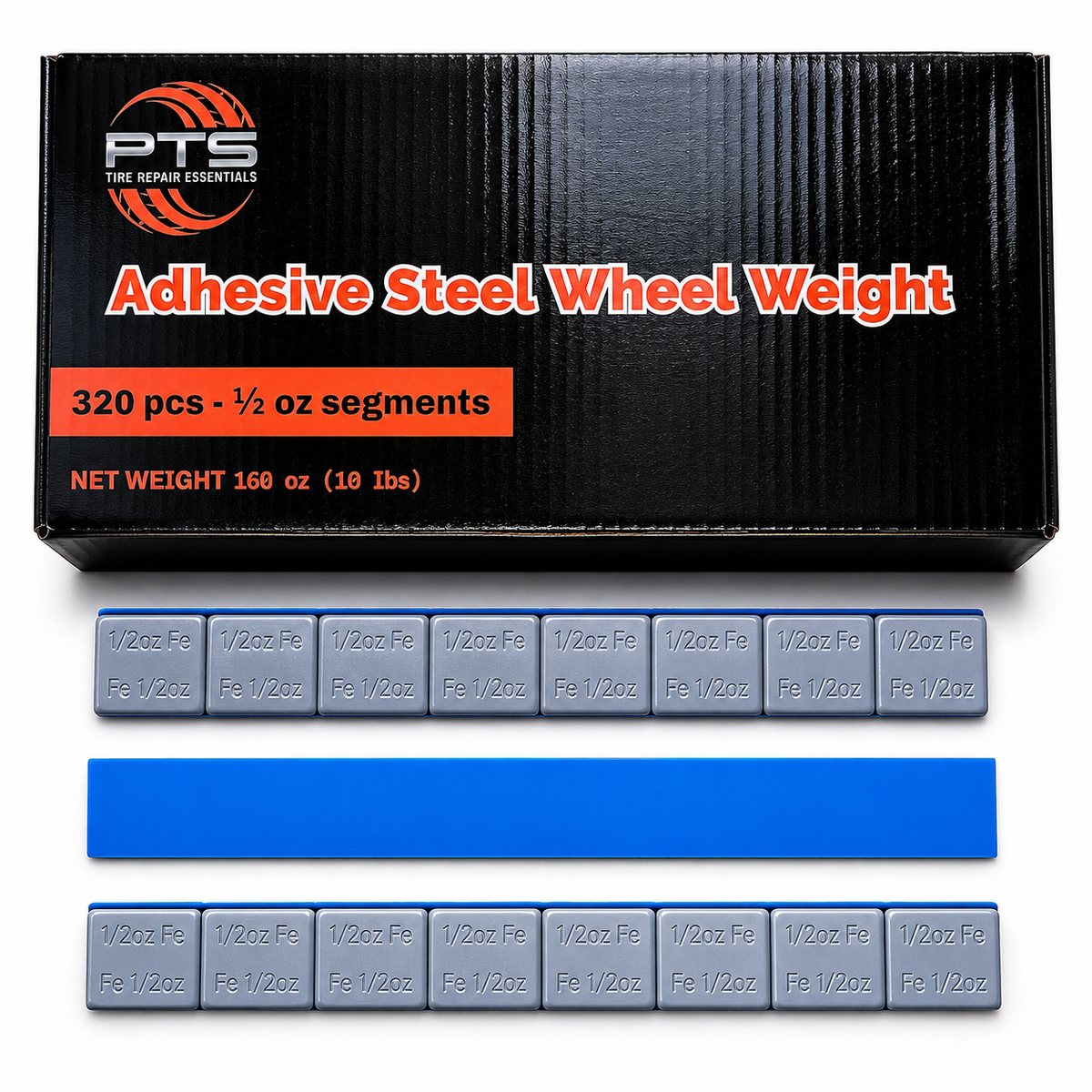 Stick-On Wheel Weights Grey Coated 0.50 Oz (320 Pcs)